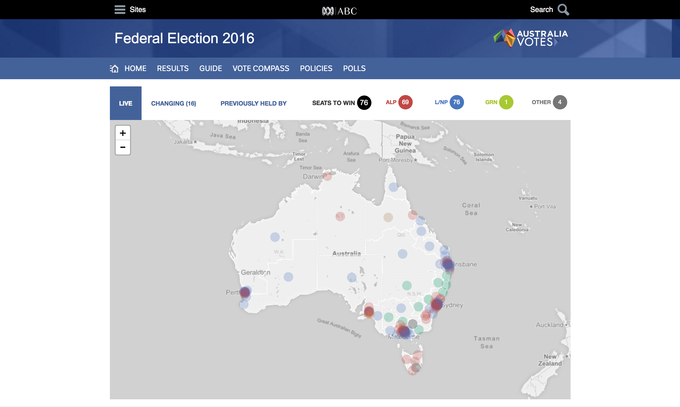 Way better design for ABC Electorate Map 2016